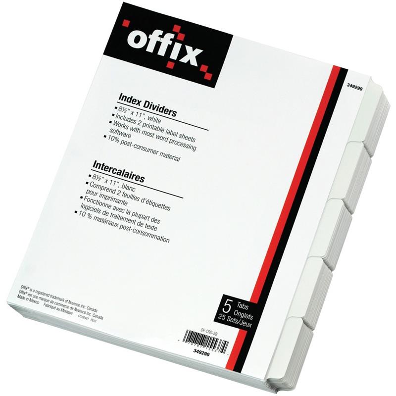 Image Intercalaires blancs Offix®