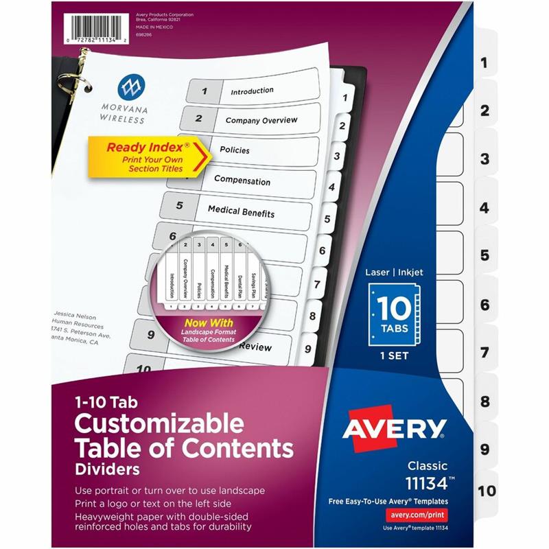 Image Ready Index® Dividers
