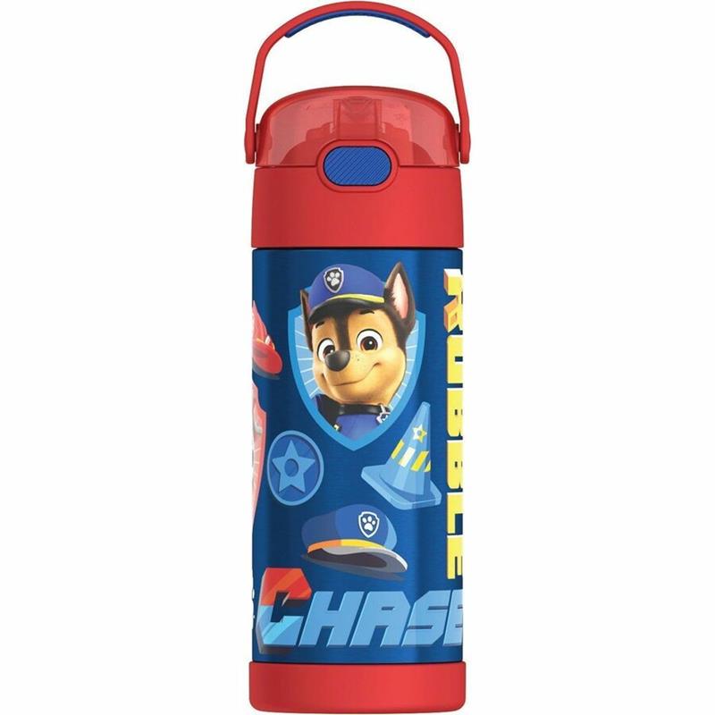 Image Bouteille d'eau FUNtainer® avec paille Thermos